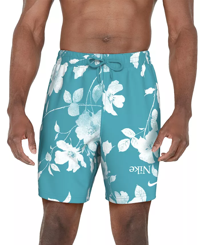 Nike Men's 7" Floral Print Volley Shorts With Boxer Liner Men's Fashion & Accessories