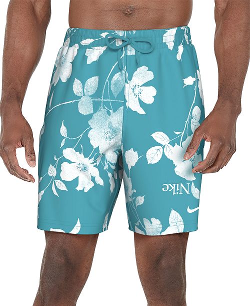 Nike Men's 7" Floral Print Volley Shorts with Boxer Liner Men's Fashion & Accessories