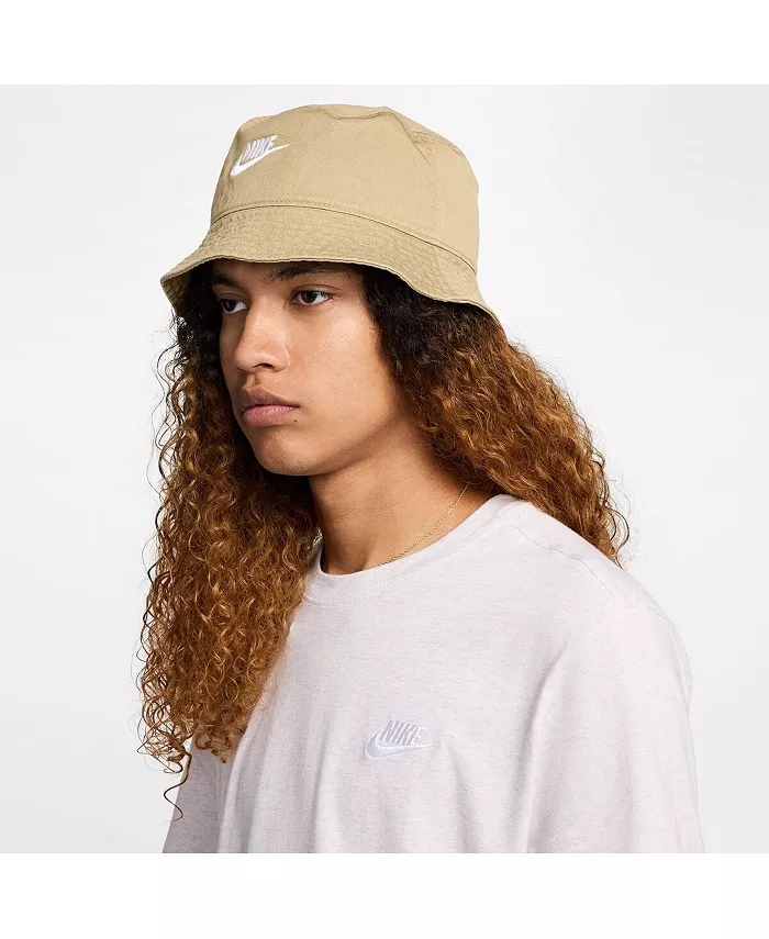 Nike Men's And Women's Khaki Apex Futura Washed Bucket Hat Sports Fan Shop