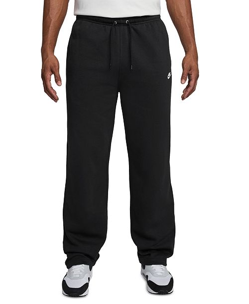Nike Men's Club Brushed Fleece Open Hem Pants Men's Fashion & Accessories