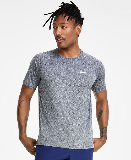 Nike Men's Hydroguard Dri-FIT Stretch UPF 40+ Heather Rash Guard Men's Fashion & Accessories