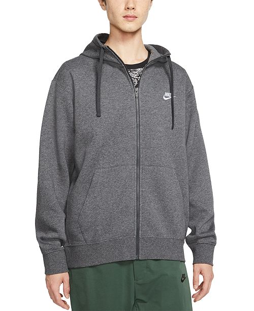 Nike Men's Sportswear Club Fleece Full-Zip Hoodie Men's Fashion & Accessories