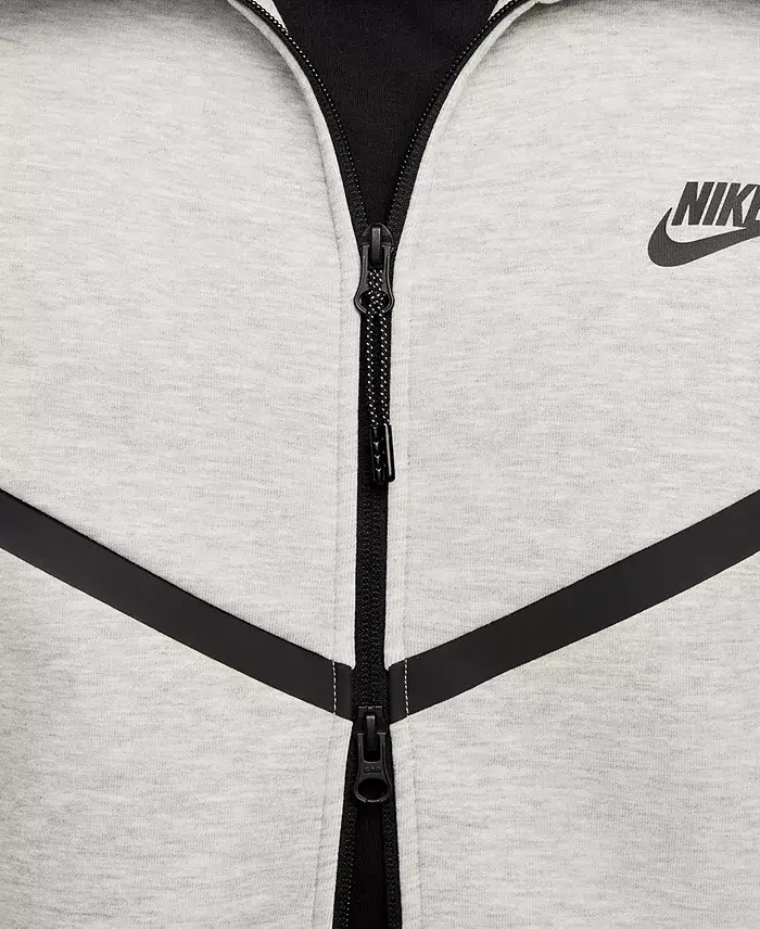 Nike Men's Tech Fleece Full-Zip Windrunner Logo Hoodie Men's Fashion & Accessories