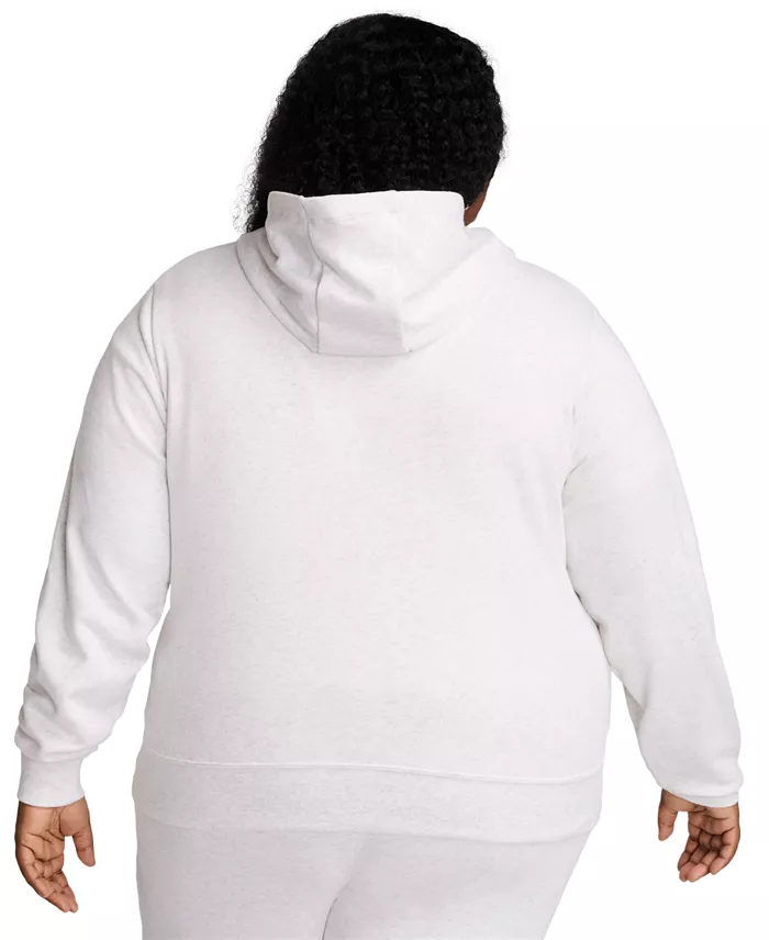 Nike Plus Size Active Sportswear Club Hooded Fleece Sweatshirt Women's Fashion Shoes & Accessories