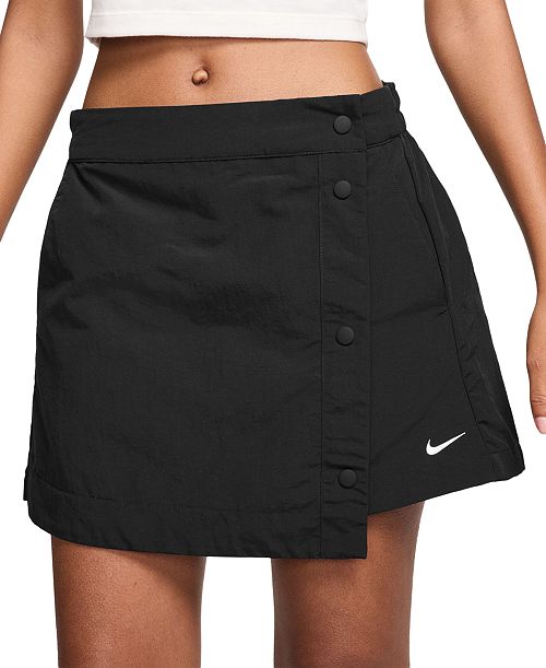Nike Sportswear Women's Essential Mid-Rise Woven Skort Women's Fashion Shoes & Accessories