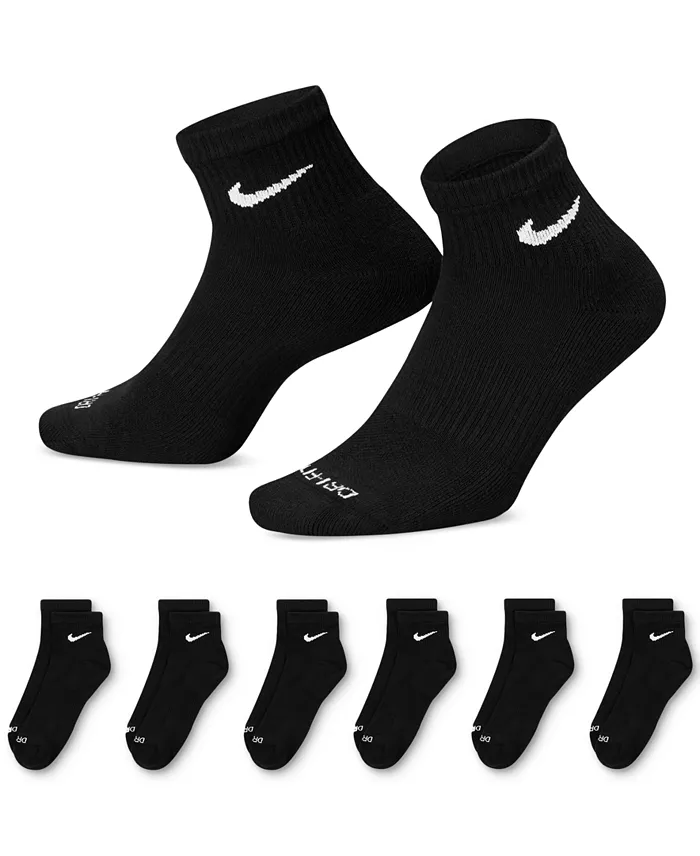 Nike Unisex 6-Pk. Dri-FIT Ankle Socks Men's Fashion & Accessories