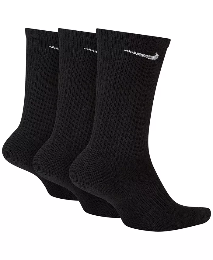 Nike Unisex Everyday Plus Cushioned Training Crew Socks 3 Pairs Men's Fashion & Accessories