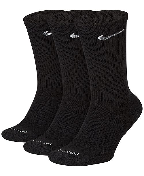 Nike Unisex Everyday Plus Cushioned Training Crew Socks 3 Pairs Men's Fashion & Accessories