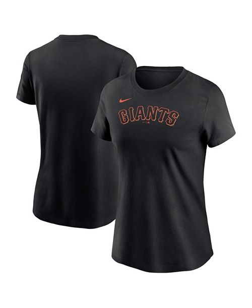 Nike Women's Black San Francisco Giants Wordmark T-Shirt Sports Fan Shop Nike Women's Black San Francisco Giants Wordmark T-Shirt Sports Fan Shop