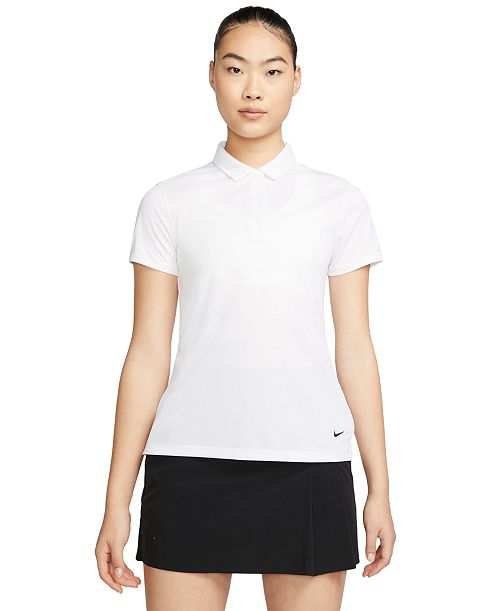 Nike Women's Dri-FIT Victory Short-Sleeve Golf Polo Shirt Women's Fashion Shoes & Accessories