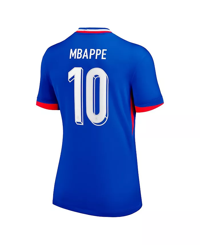 Nike Women's Kylian Mbappe Blue France National Team 2024 Home Replica Jersey Sports Fan Shop