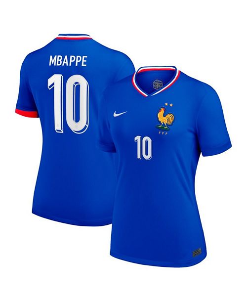 Nike Women's Kylian Mbappe Blue France National Team 2024 Home Replica Jersey Sports Fan Shop Nike Women's Kylian Mbappe Blue France National Team 2024 Home Replica Jersey Sports Fan Shop