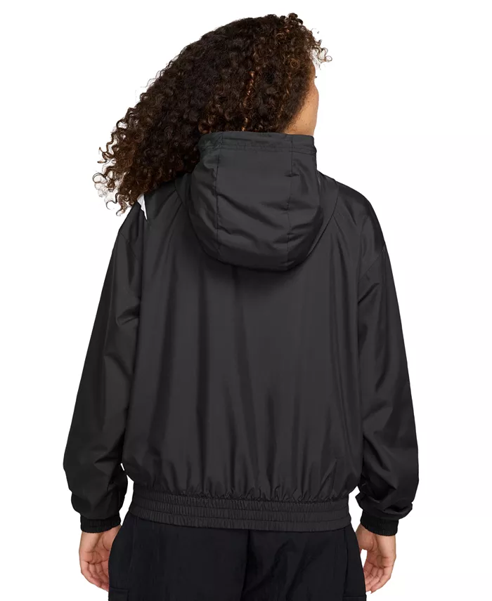 Nike Women's Loose UV Protection Full-Zip Logo Jacket Women's Fashion Shoes & Accessories