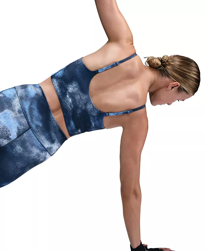 Nike Women's One Convertible Light-Support Longline Printed Sports Bra Women's Fashion Shoes & Accessories