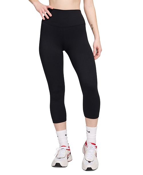 Nike Women's One High-Waisted Cropped-Length Leggings Women's Fashion Shoes & Accessories