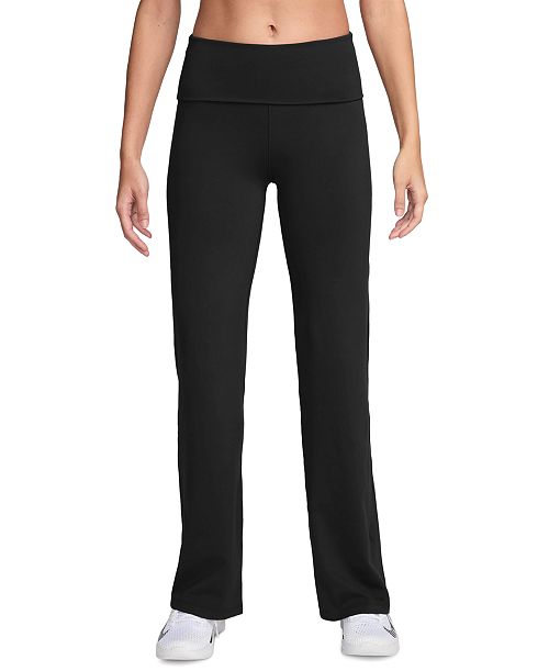 Nike Women's One High-Waisted Foldover Pants Women's Fashion Shoes & Accessories