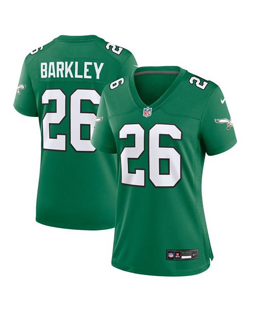 Nike Women's Saquon Barkley Kelly Green Philadelphia Eagles Alternate Game Jersey Sports Fan Shop