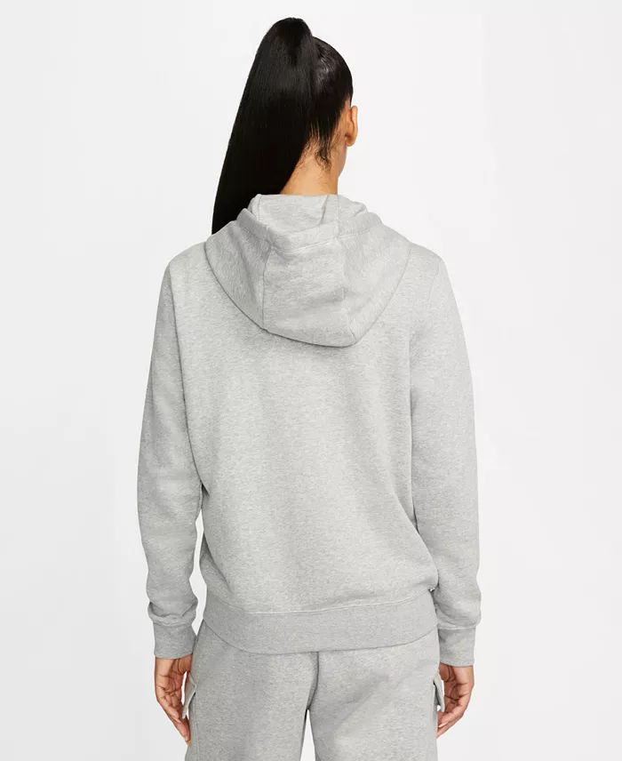 Nike Women's Sportswear Club Fleece Full-Zip Hoodie Women's Fashion Shoes & Accessories