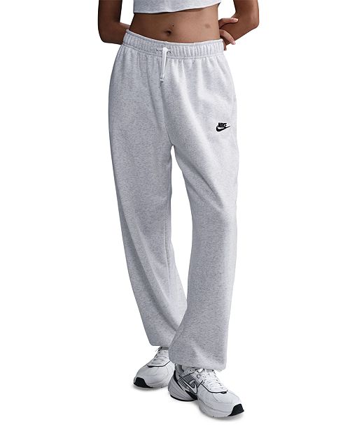Nike Women's Sportswear Club Fleece Mid-Rise Oversized Sweatpants Women's Fashion Shoes & Accessories