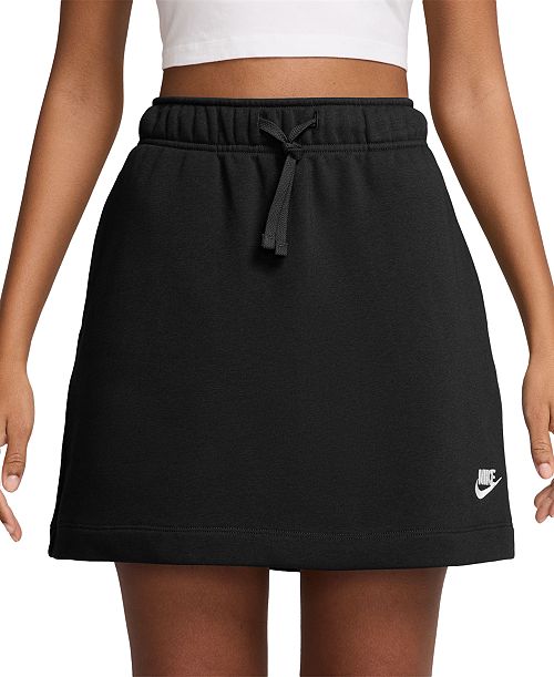 Nike Women's Sportswear Club Fleece Mid-Rise Skirt Women's Fashion Shoes & Accessories