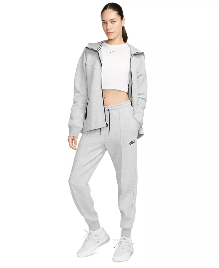 Nike Women's Sportswear Tech Fleece Mid-Rise Jogger Pants Women's Fashion Shoes & Accessories