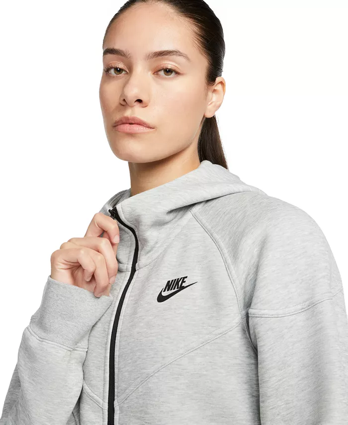 Nike Women's Sportswear Tech Fleece Windrunner Full-Zip Hoodie Women's Fashion Shoes & Accessories
