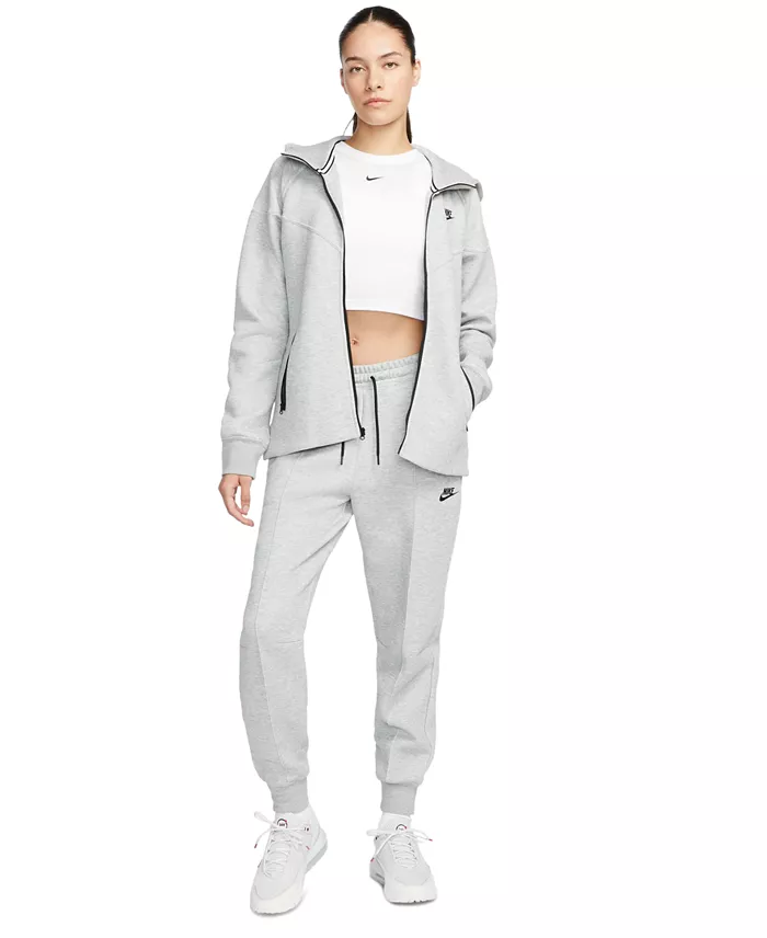 Nike Women's Sportswear Tech Fleece Windrunner Full-Zip Hoodie Women's Fashion Shoes & Accessories