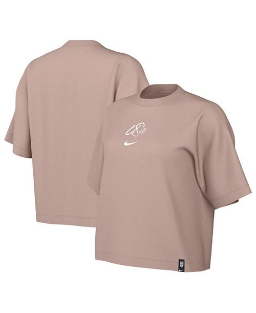 Nike Women's Tan USWNT Fearless T-shirt Sports Fan Shop