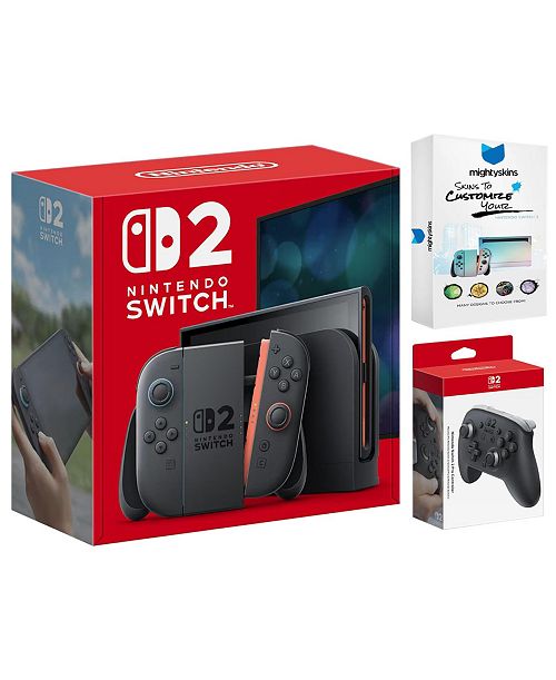 Nintendo Switch 2 Video Game Console with Pro Controller and MightySkins Code Electronics