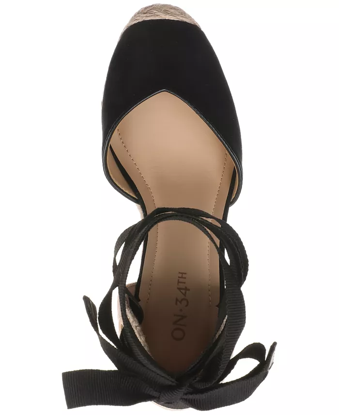 On 34th Melindaa Espadrille Wedge High Heel Sandals Exclusively At Macy's Women's Fashion Shoes & Accessories