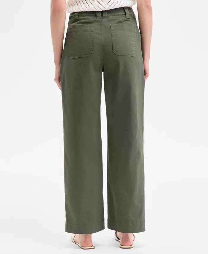 On 34th Women's Braided-Trim Cargo Pants Exclusively At Macy's Women's Fashion Shoes & Accessories