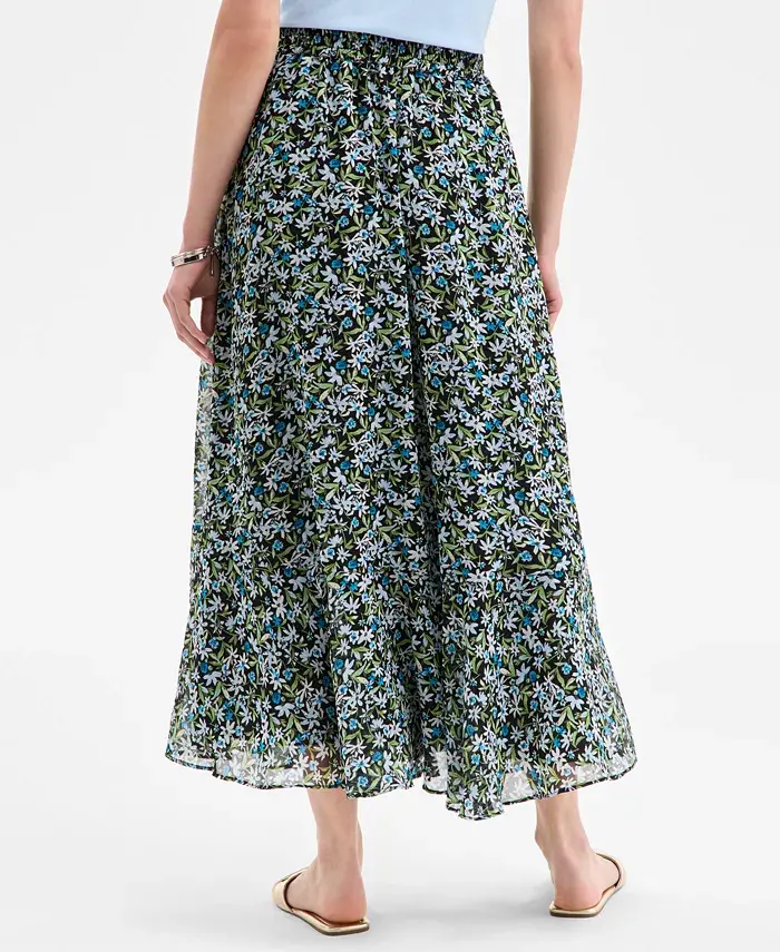On 34th Women's Floral Tiered Midi Skirt Exclusively At Macy's Women's Fashion Shoes & Accessories