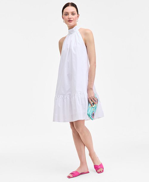 On 34th Women's Halter Bow-Back Mini Dress Exclusively at Macy's Women's Fashion Shoes & Accessories