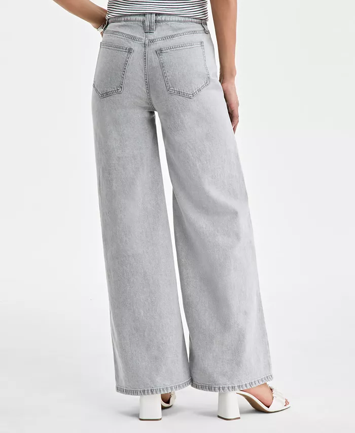 On 34th Women's High-Rise Wide-Leg Jeans Exclusively At Macy's Women's Fashion Shoes & Accessories