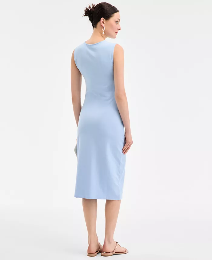 On 34th Women's Knot-Front Knit Midi Dress Exclusively At Macy's Women's Fashion Shoes & Accessories