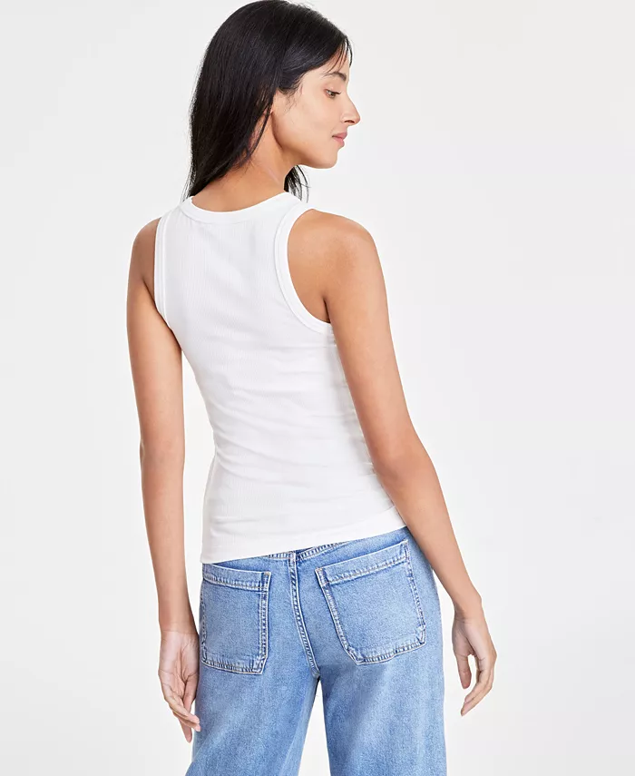 On 34th Women's Ribbed High-Neck Tank Top XXS-4X Created For Macy's Women's Fashion Shoes & Accessories