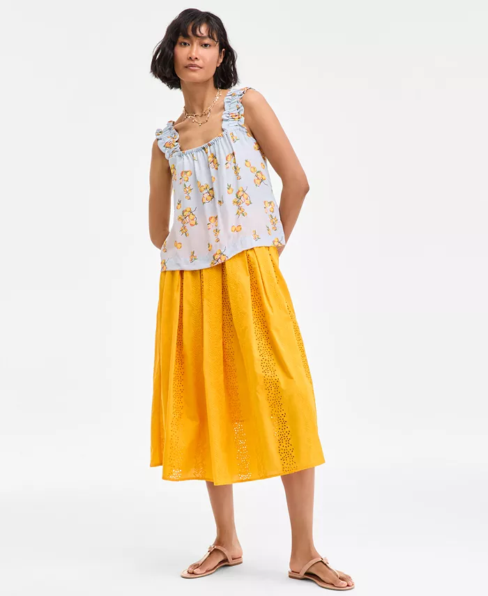 On 34th Women's Ruffle-Strap Tank Exclusively At Macy's Women's Fashion Shoes & Accessories