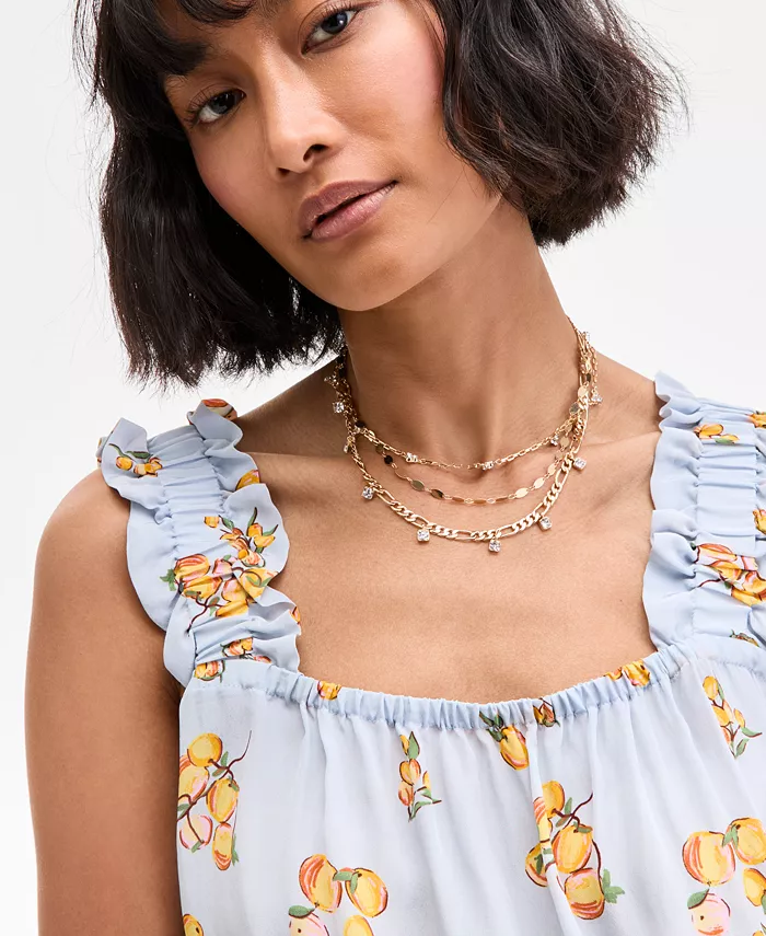 On 34th Women's Ruffle-Strap Tank Exclusively At Macy's Women's Fashion Shoes & Accessories