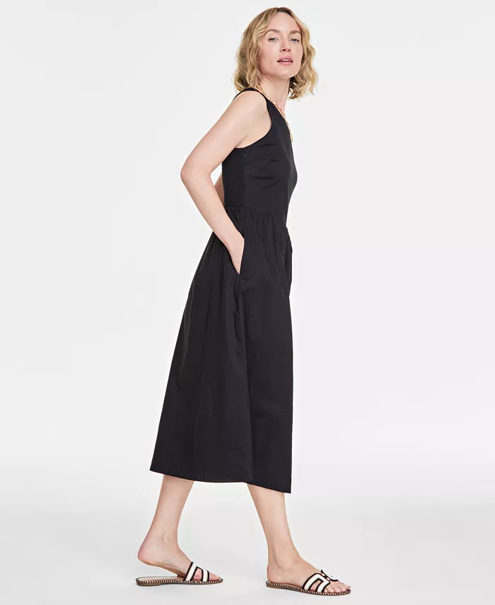On 34th Women's Sleeveless Tank Midi Dress Created For Macy's Women's Fashion Shoes & Accessories