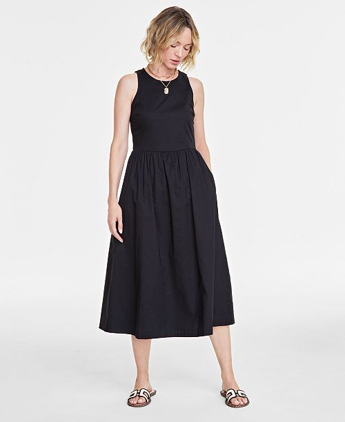 On 34th Women's Sleeveless Tank Midi Dress Created For Macy's Women's Fashion Shoes & Accessories