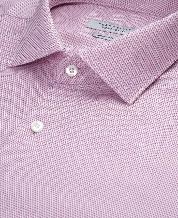 Perry Ellis Portfolio Men's King Micro-Pattern Dress Shirt Men's Fashion & Accessories