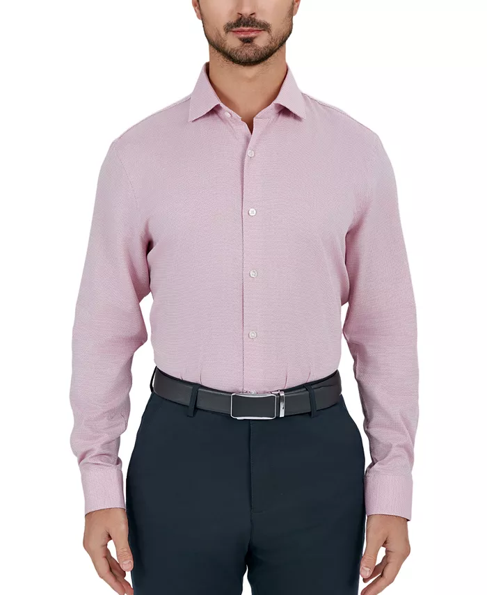 Perry Ellis Portfolio Men's King Micro-Pattern Dress Shirt Men's Fashion & Accessories
