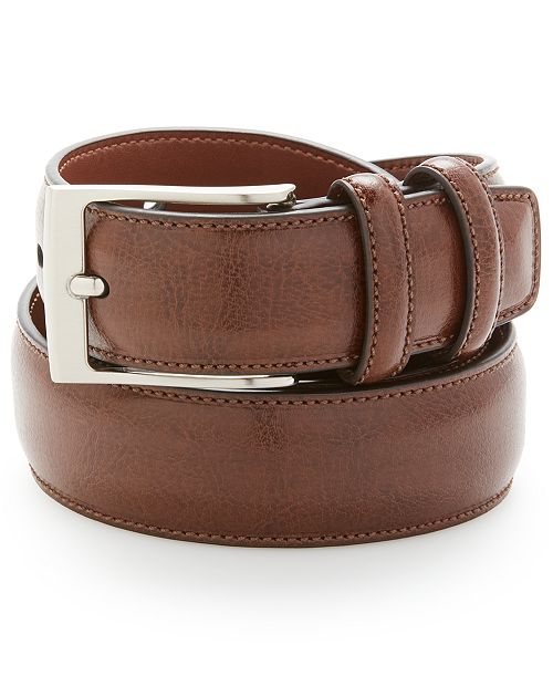 Perry Ellis Portfolio Men's Leather Belt Men's Fashion & Accessories