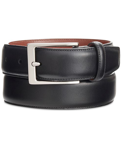 Perry Ellis Portfolio Men's Leather Dress Belt Men's Fashion & Accessories