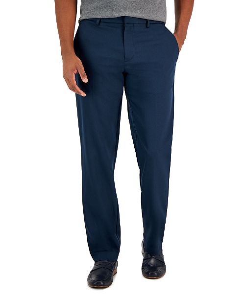 Perry Ellis Portfolio Men's Modern-Fit Twill Pants Men's Fashion & Accessories