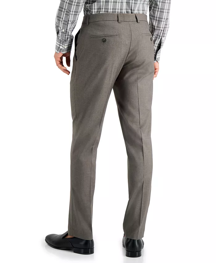 Perry Ellis Portfolio Men's Slim-Fit Non-Iron Performance Stretch Heathered Dress Pants Men's Fashion & Accessories
