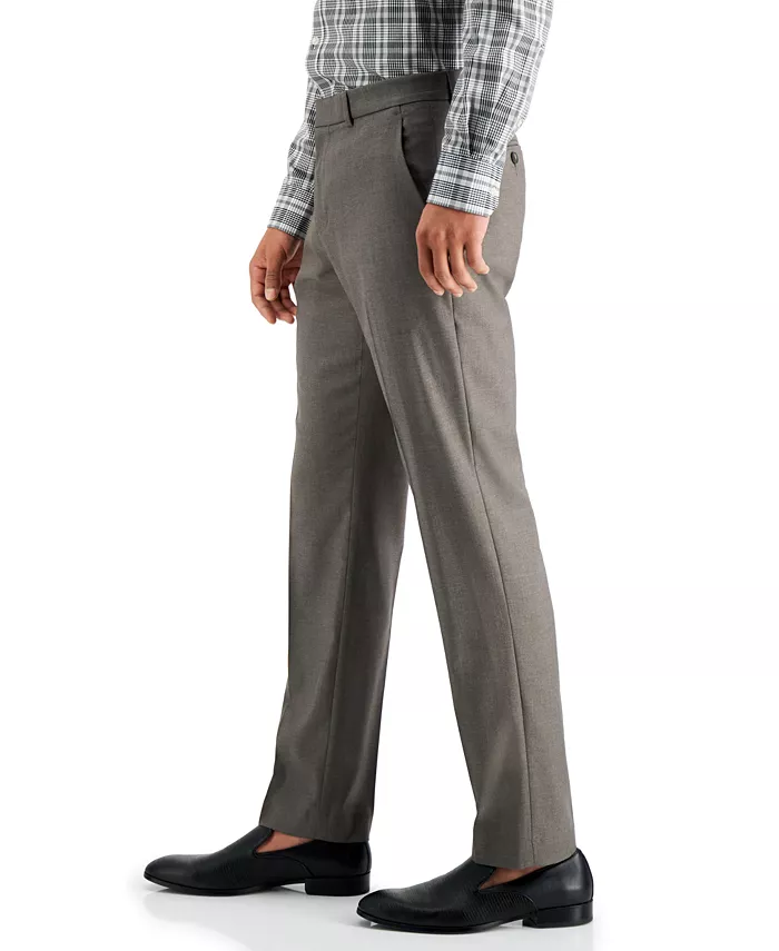 Perry Ellis Portfolio Men's Slim-Fit Non-Iron Performance Stretch Heathered Dress Pants Men's Fashion & Accessories