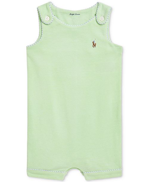 Polo Ralph Lauren Baby Boys Cotton Mesh Tank Shortall Kids