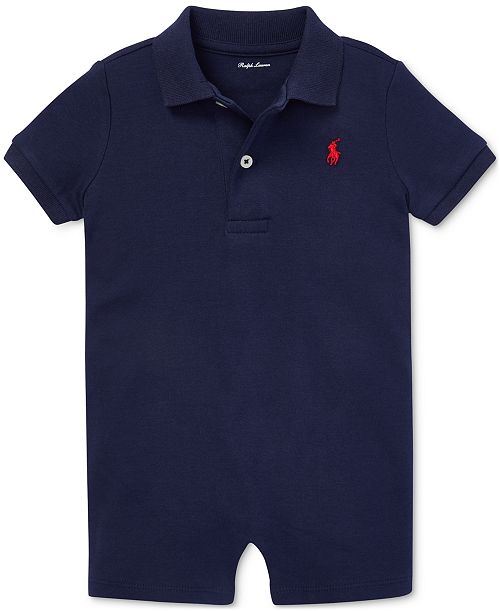 Polo Ralph Lauren Baby Boys Cotton Short Sleeved Polo Shortall Kids