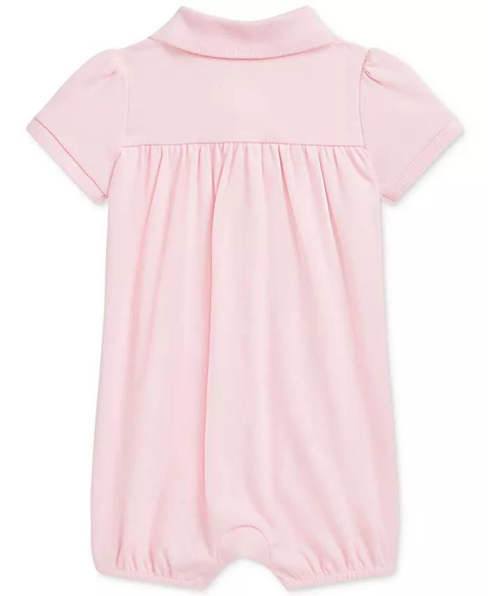 Polo Ralph Lauren Baby Cotton Polo Bubble Romper Kids
